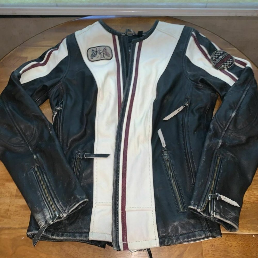 HARLEY DAVIDSON ALYSSA LEATHER RIDING JACKET